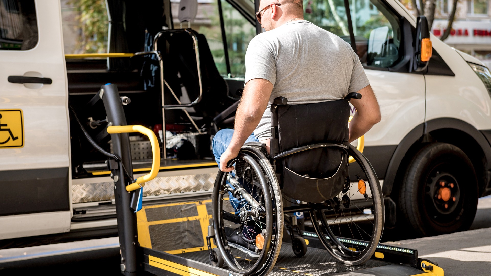 Accessible transportation - Van with ramp