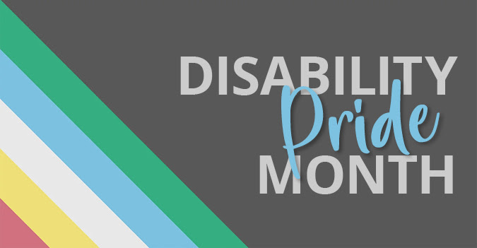 Disability Pride Month and flag